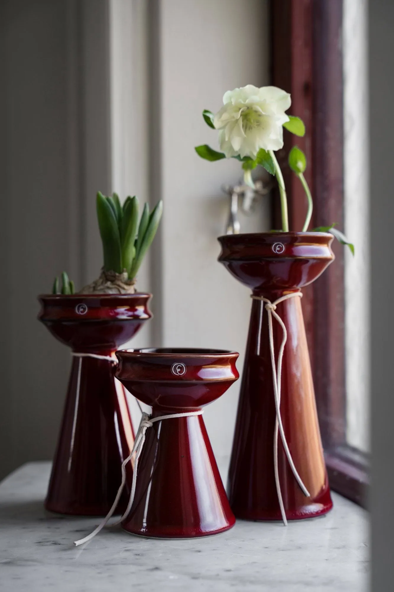 Ernst Blumenzwiebel-Vase 16 cm, Rot ERNST