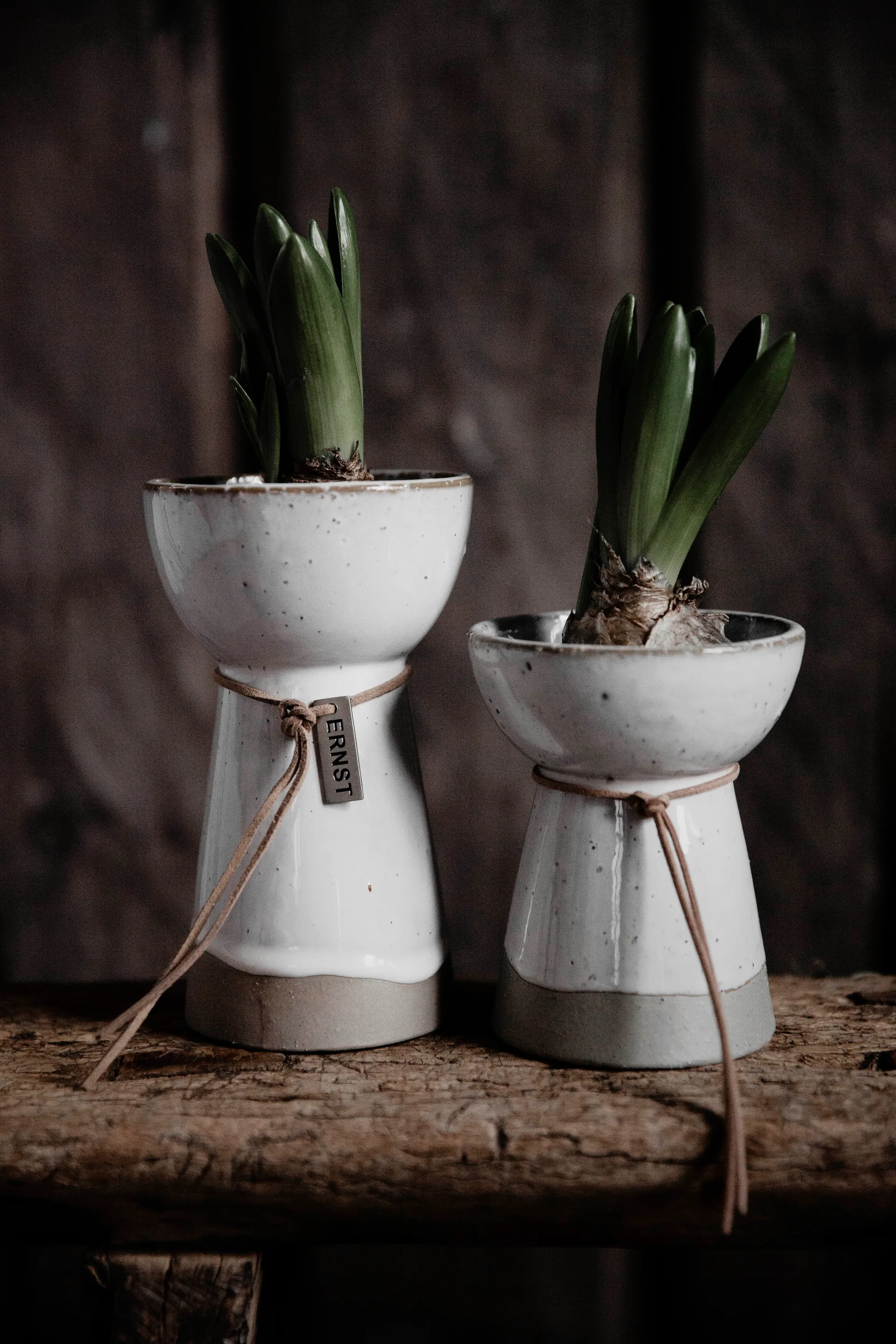 Ernst Blumenzwiebel Vase weiß, 11cm ERNST