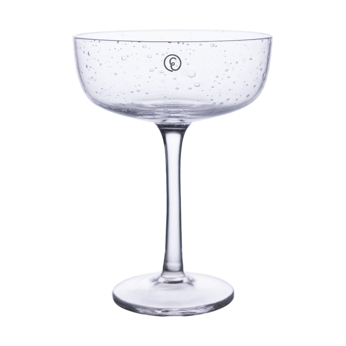 ERNST Ernst Coupéglas Glas mit Blasen 20 cl 2er-Pack Klar