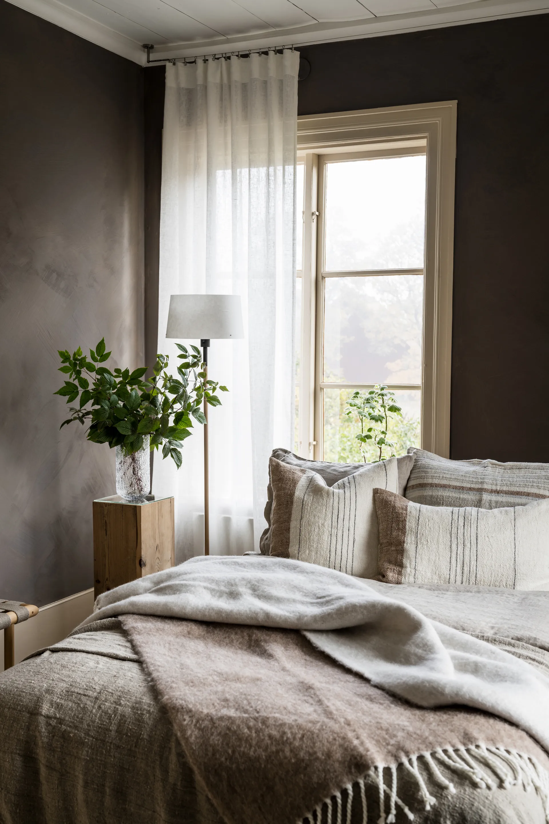 Ernst Decke mit Fransen 130x170 cm, Beige ERNST