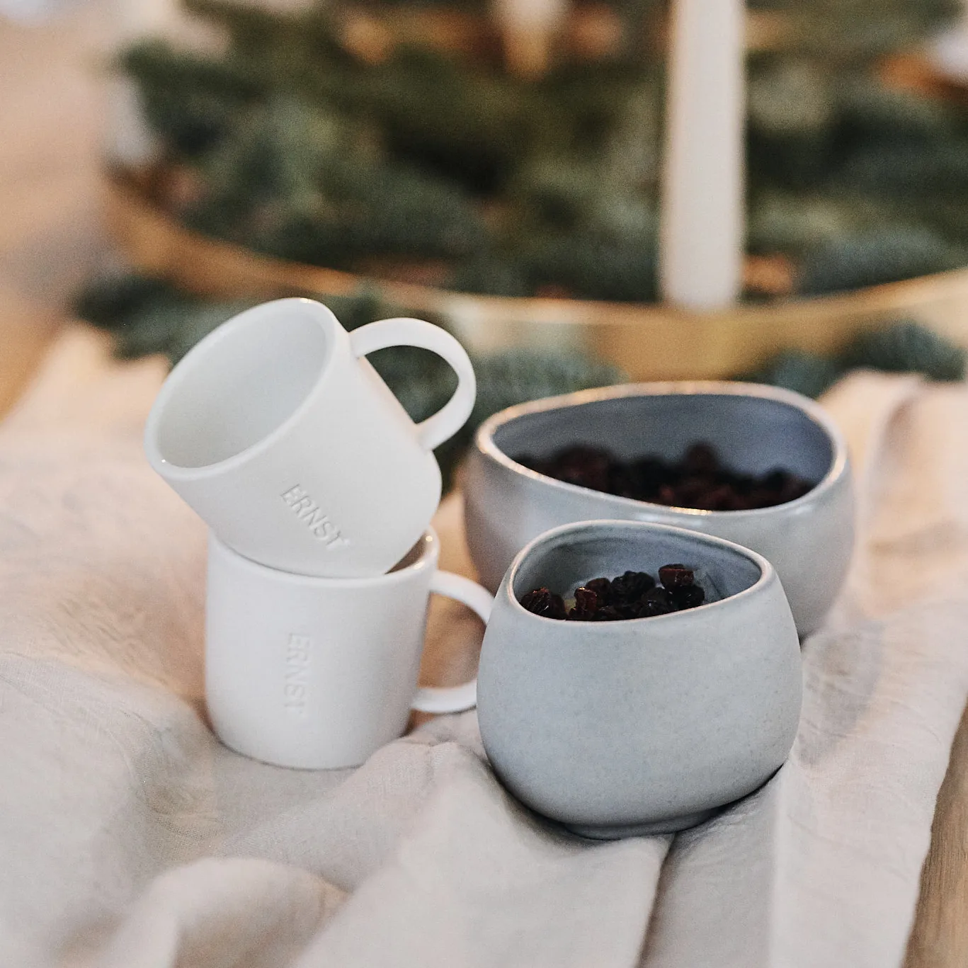 Ernst Espresso-Tasse Steinzeug 10 cl, Weiß ERNST