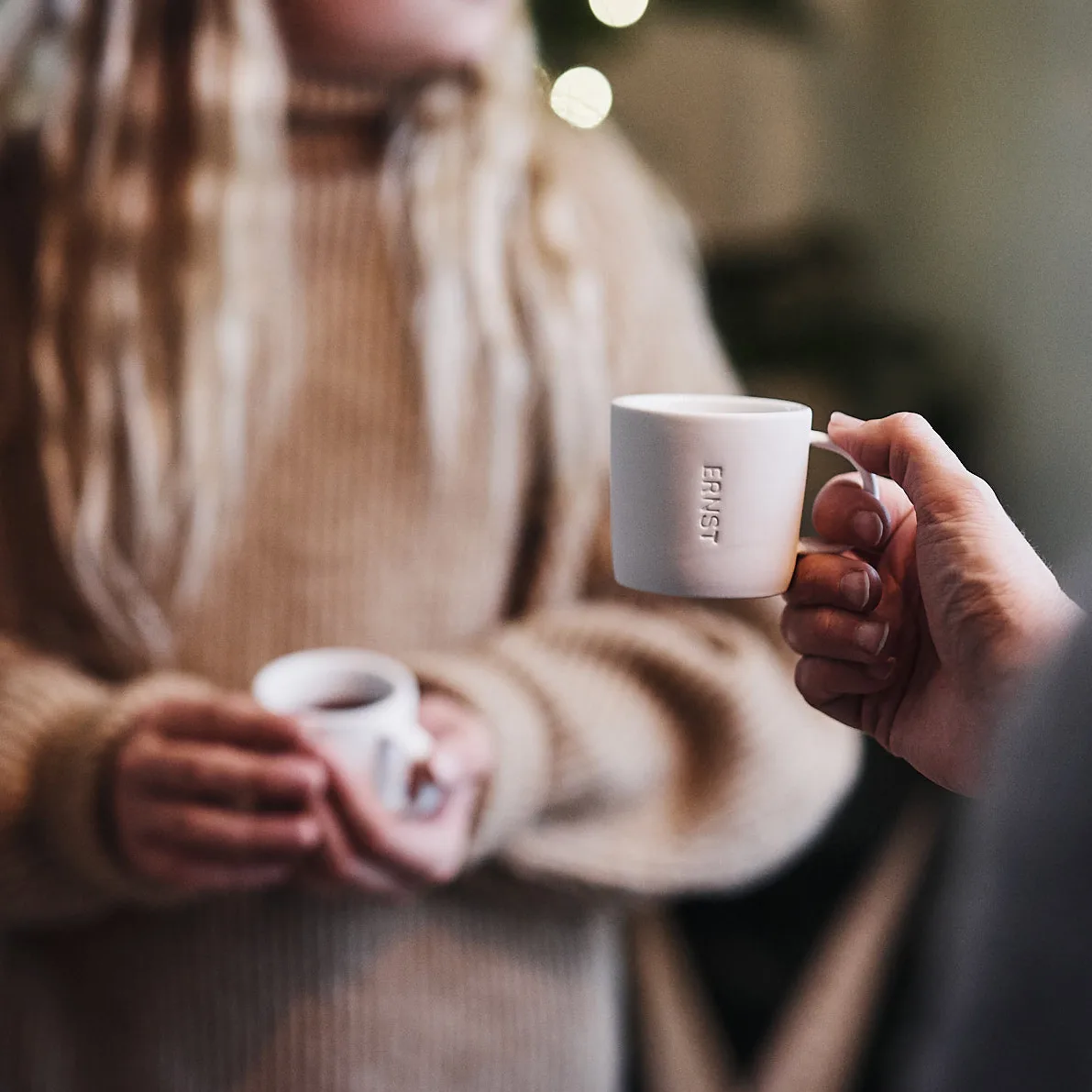 Ernst Espresso-Tasse Steinzeug 10 cl, Weiß ERNST