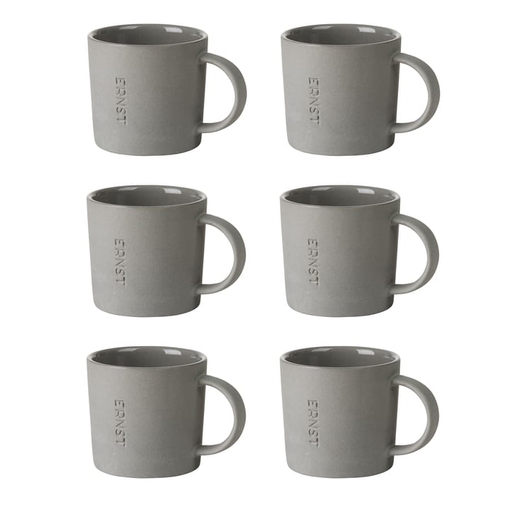Ernst Espressotasse Steinzeug 6er Pack - Grau - ERNST