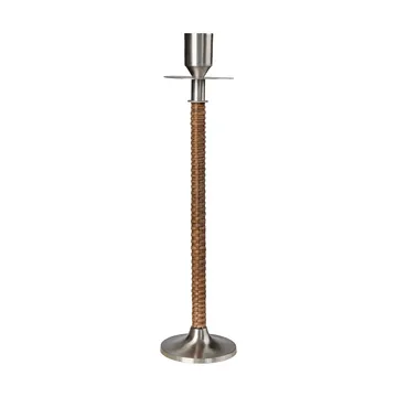 Ernst Geflochtener Kerzenhalter - Gebürsteter Stahl, Ø8x30 cm - ERNST