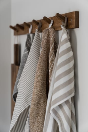 Ernst Geschirrtuch breit gestreift 47x70 cm - Beige-weiß gestreift - ERNST