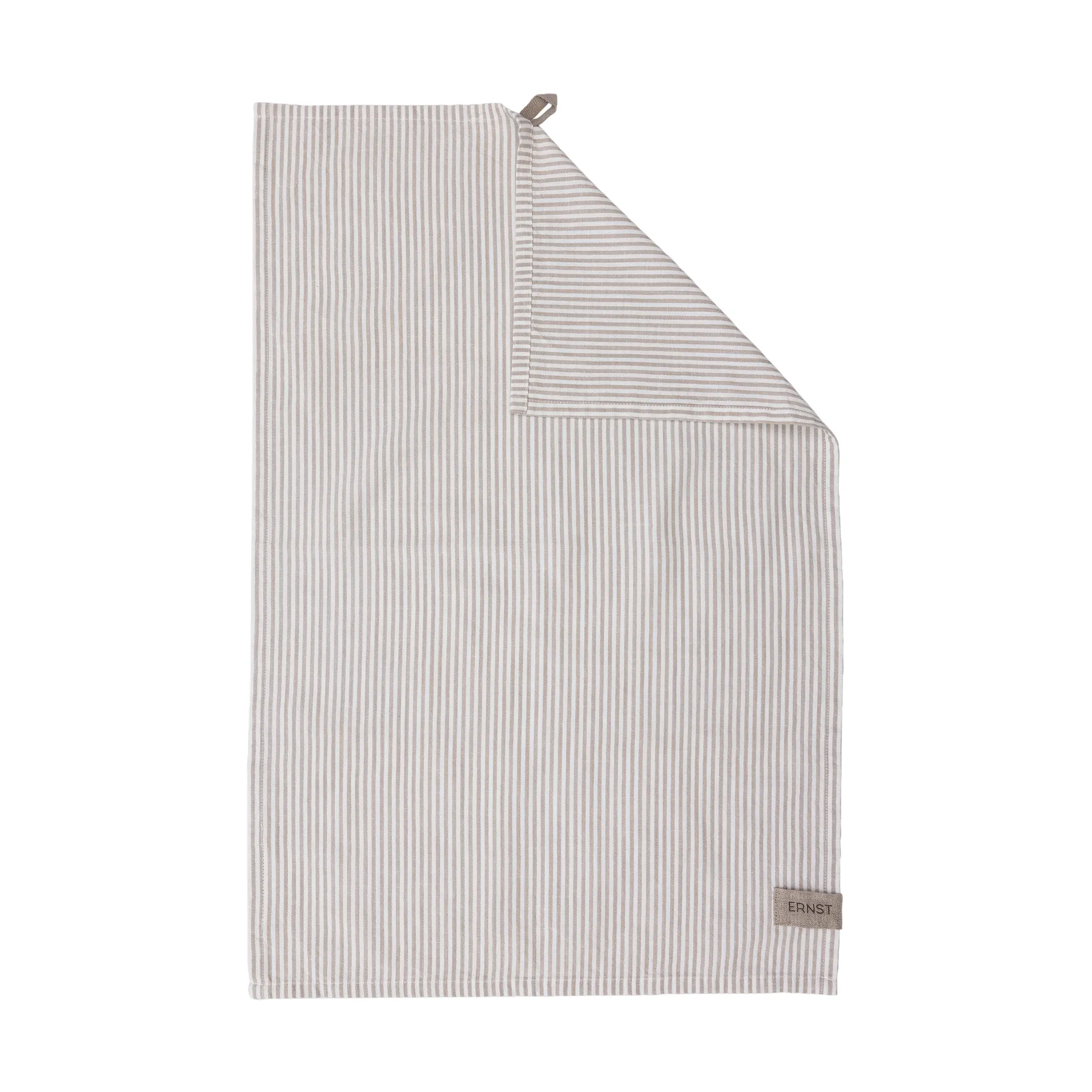 Ernst Geschirrtuch schmal gestreift 47x70 cm, Beige-weiß gestreift ERNST