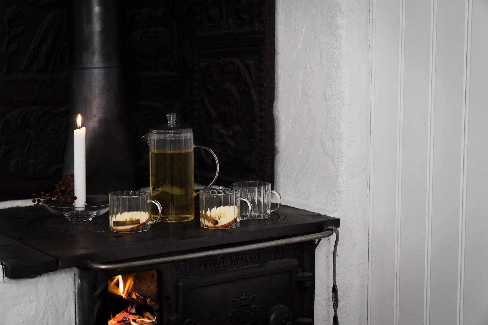 Ernst Glastasse geriffelt Ø8 cm, Klar ERNST