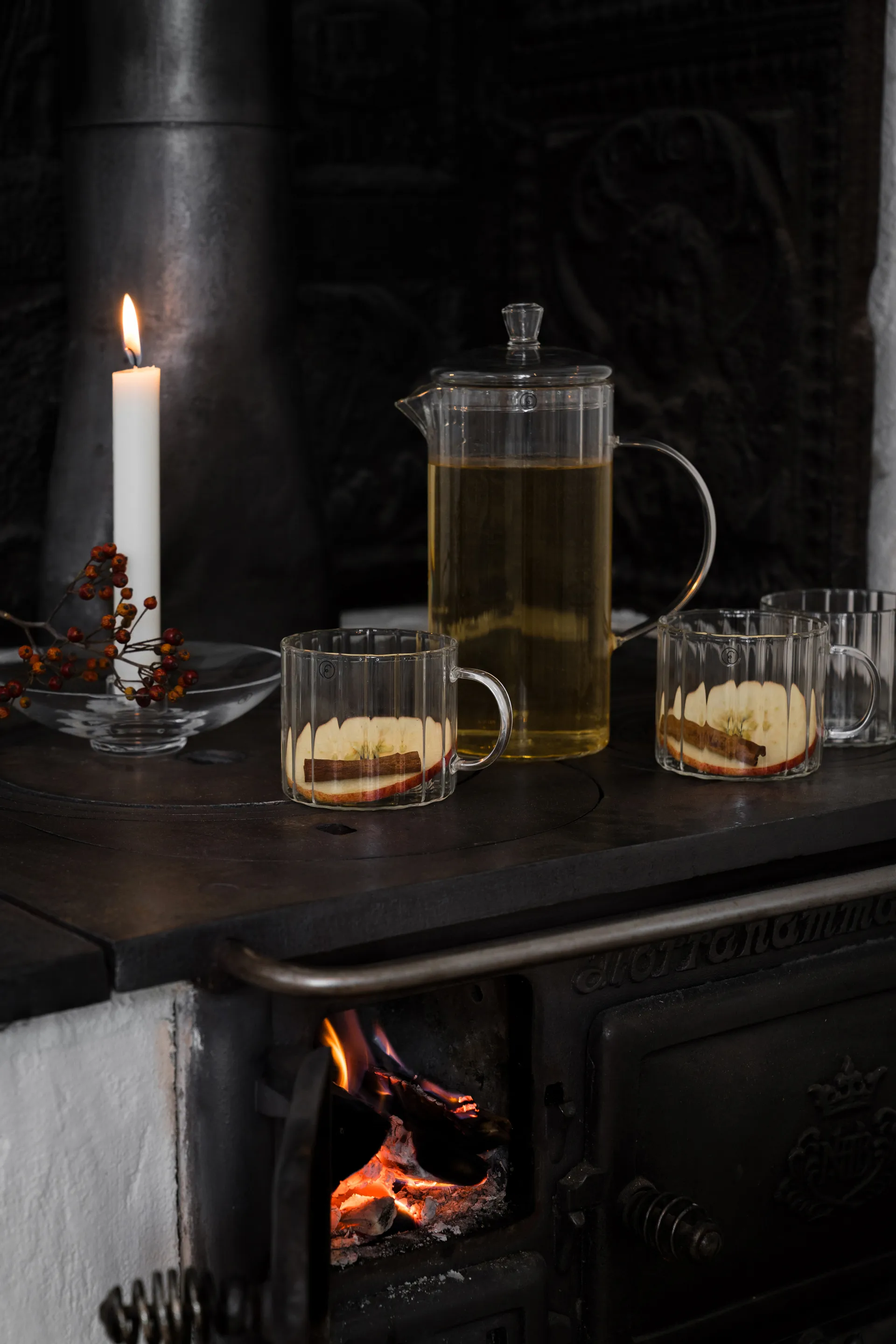 Ernst Glastasse geriffelt Ø8 cm, Klar ERNST