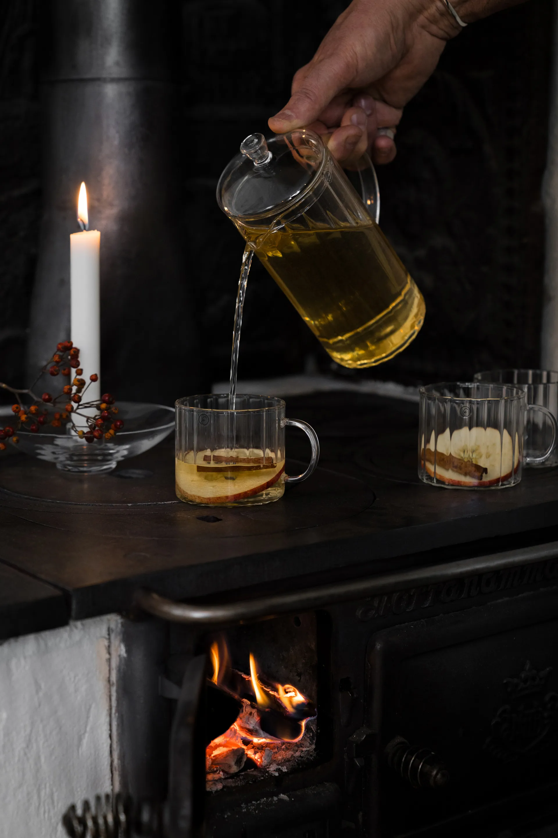 Ernst Glastasse geriffelt Ø8 cm, Klar ERNST