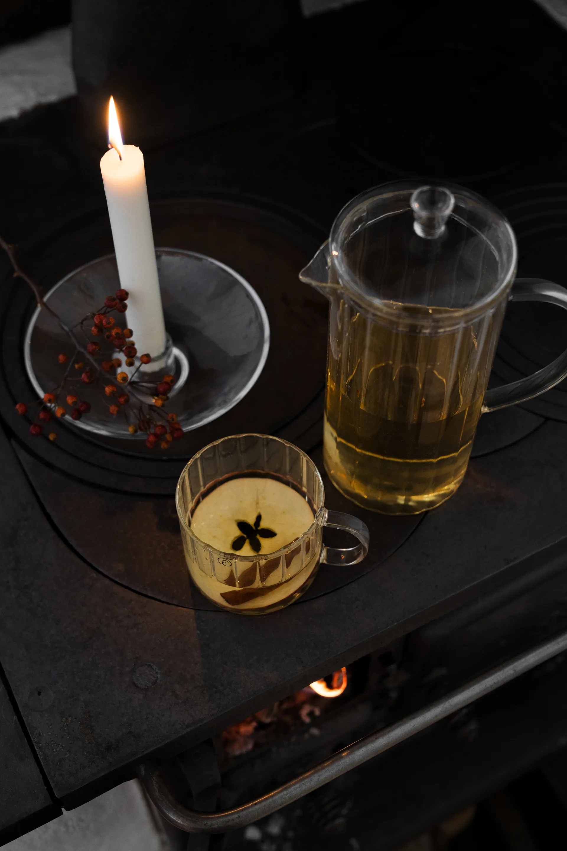 Ernst Glastasse geriffelt Ø8 cm, Klar ERNST