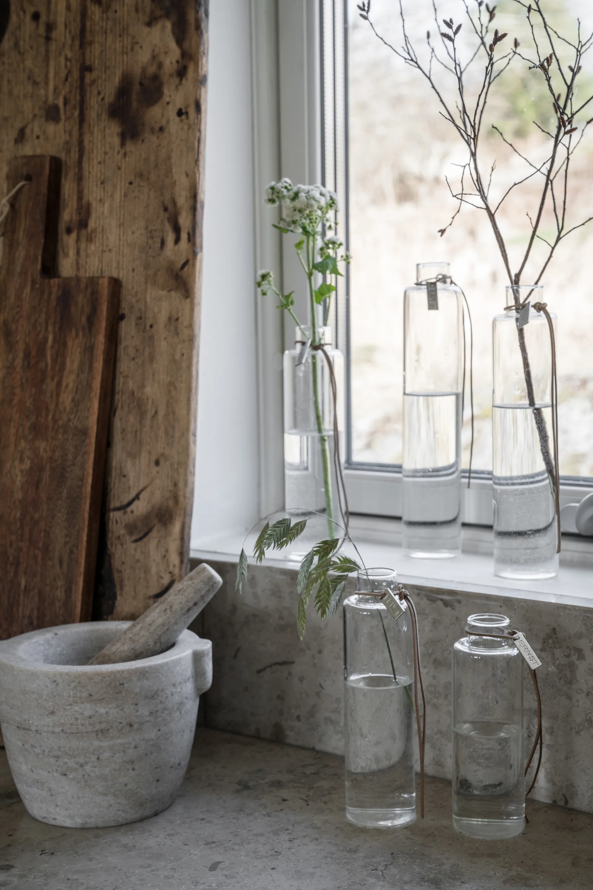 Ernst Glasvase Ø5 cm, H 20 cm ERNST