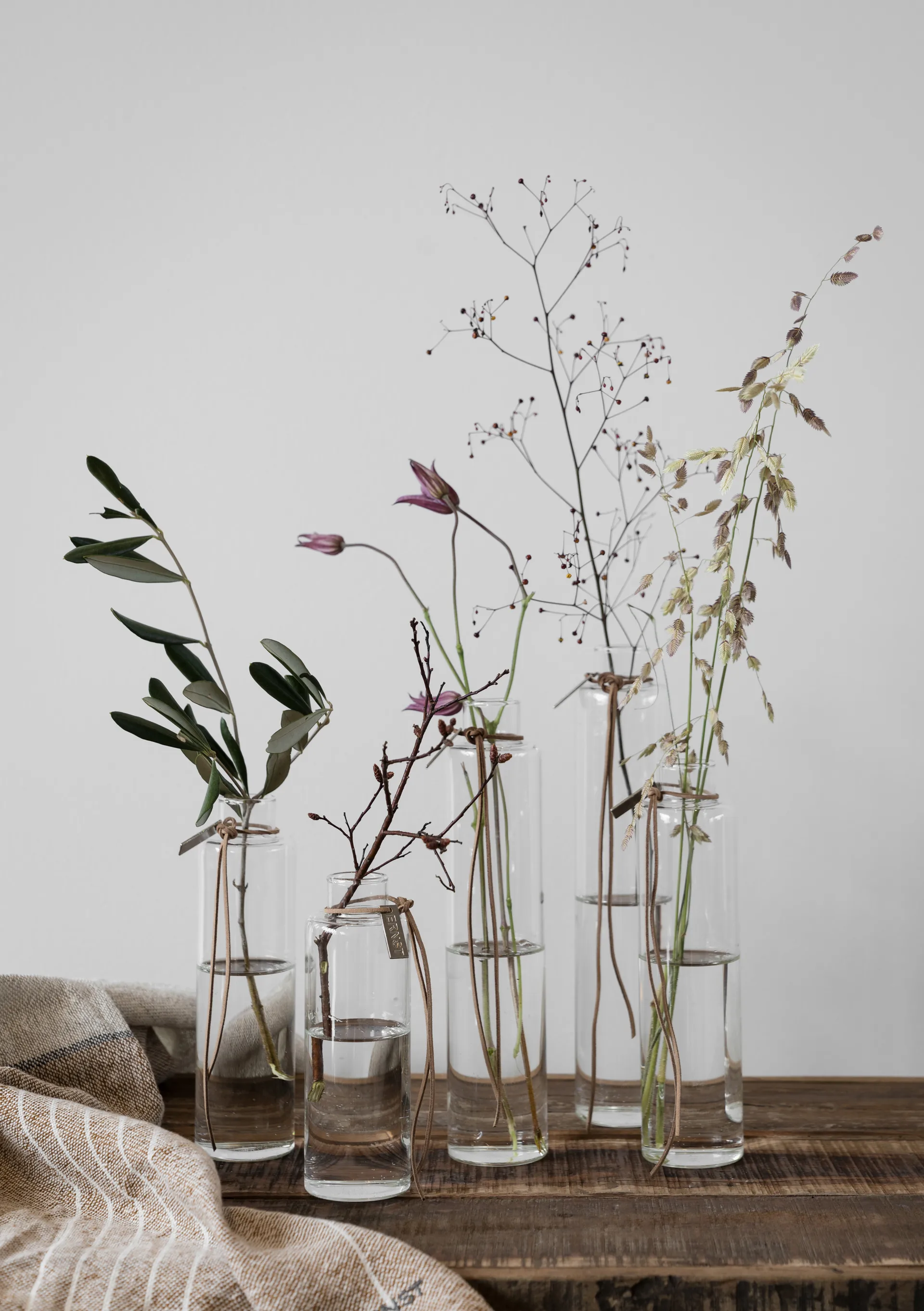 Ernst Glasvase Ø5 cm, H 23 cm ERNST