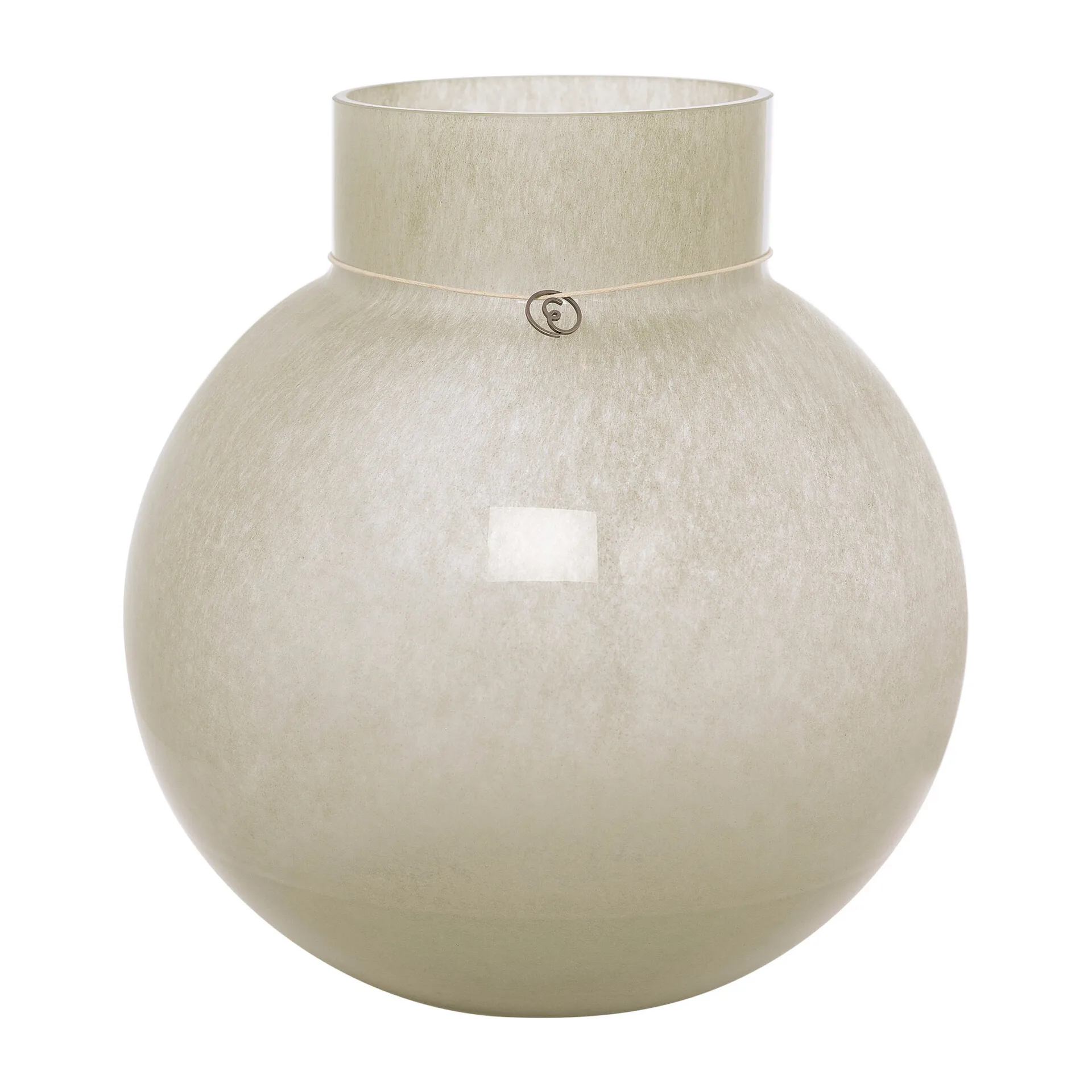 Ernst Glasvase rund grün, H25cm Ø24cm ERNST