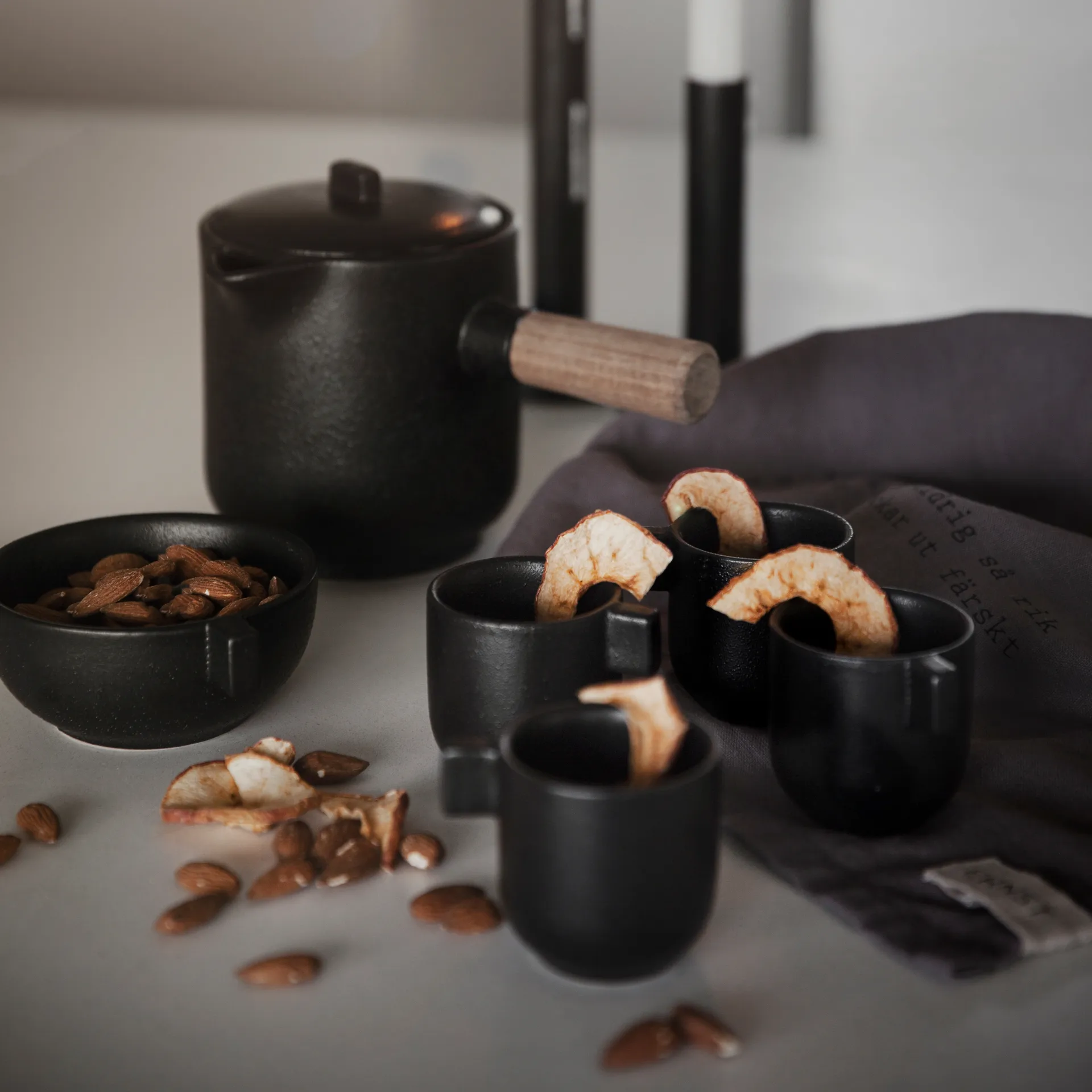 Ernst Glögg Tasse mit Henkel 6cm, Schwarz ERNST