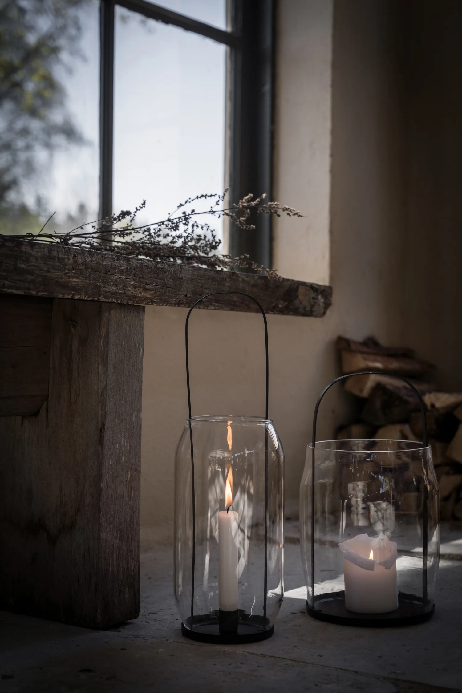 Ernst Kerzenlaterne Ø16x30 cm, Beige ERNST