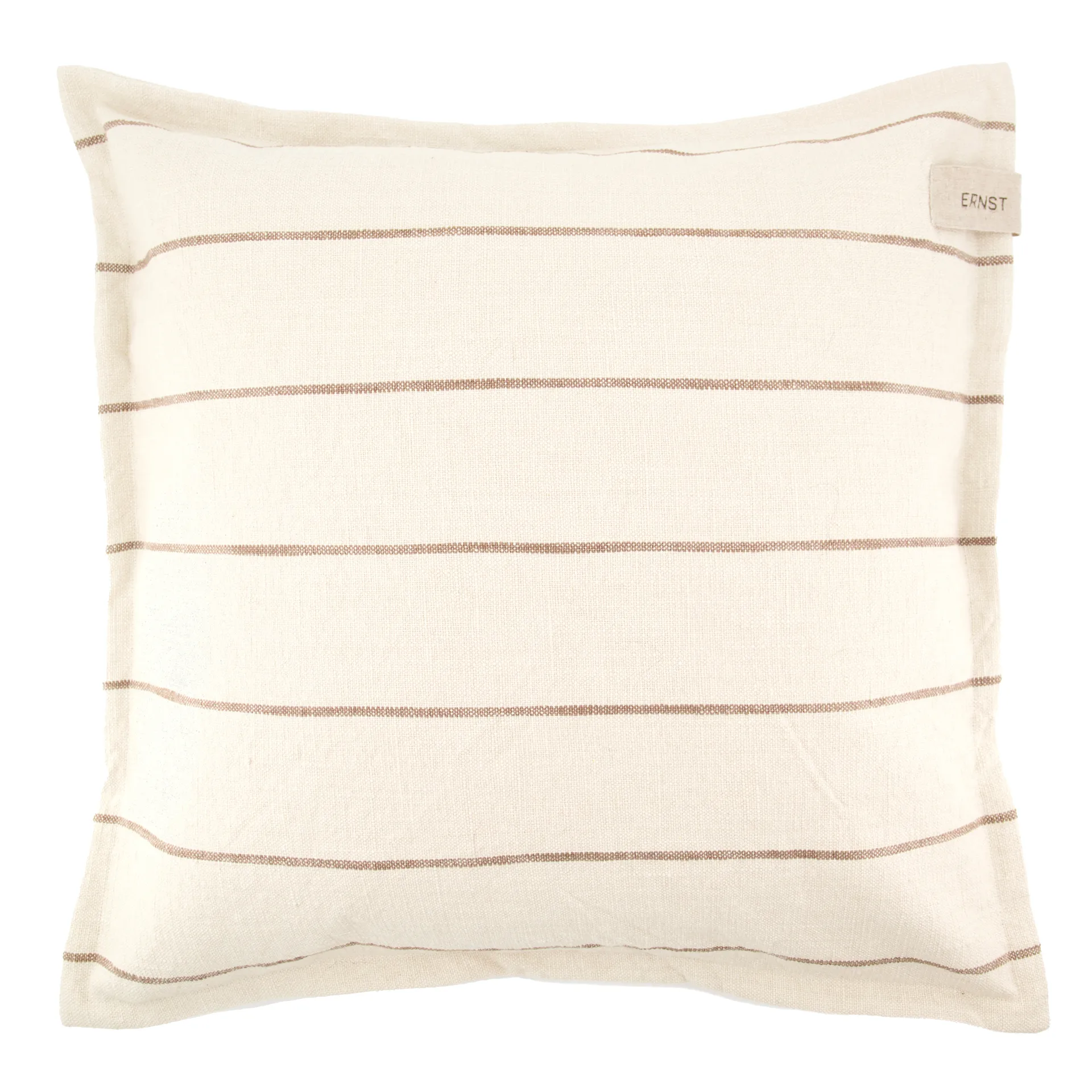 Ernst Kissenbezug gestreift 50 x 50cm, Natur-Maulwurf ERNST
