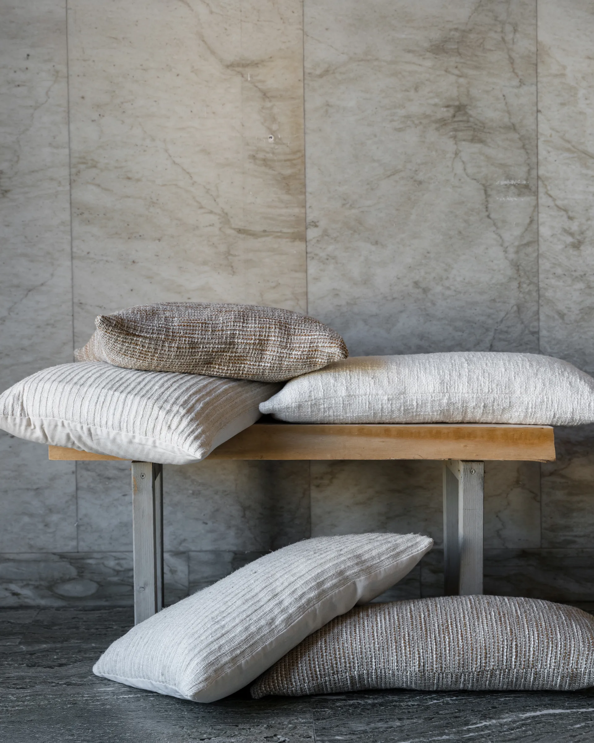 Ernst Kissenbezug mit Struktur, Natur, 50x50 cm ERNST