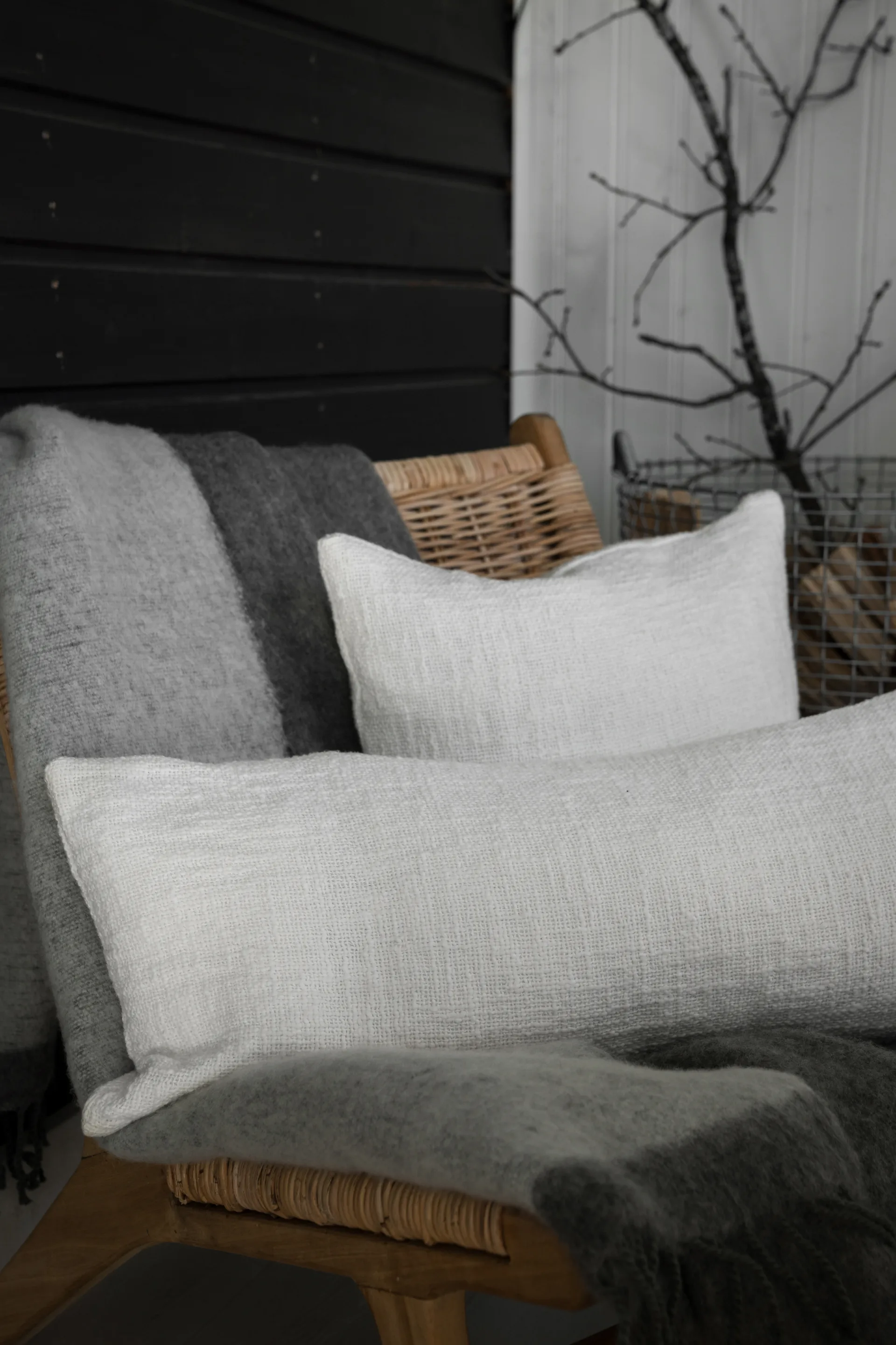 Ernst Kissenbezug, Weiß, 50x50 cm ERNST