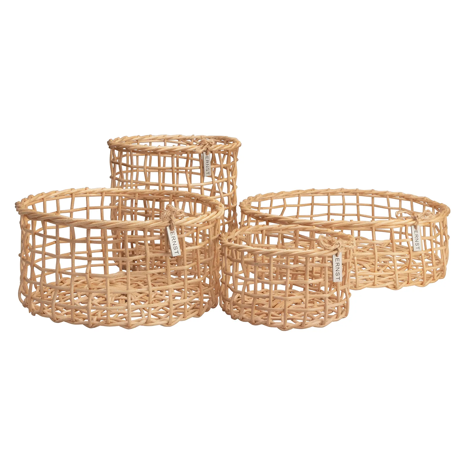 Ernst Korb Bambus 4er Pack, Natur ERNST