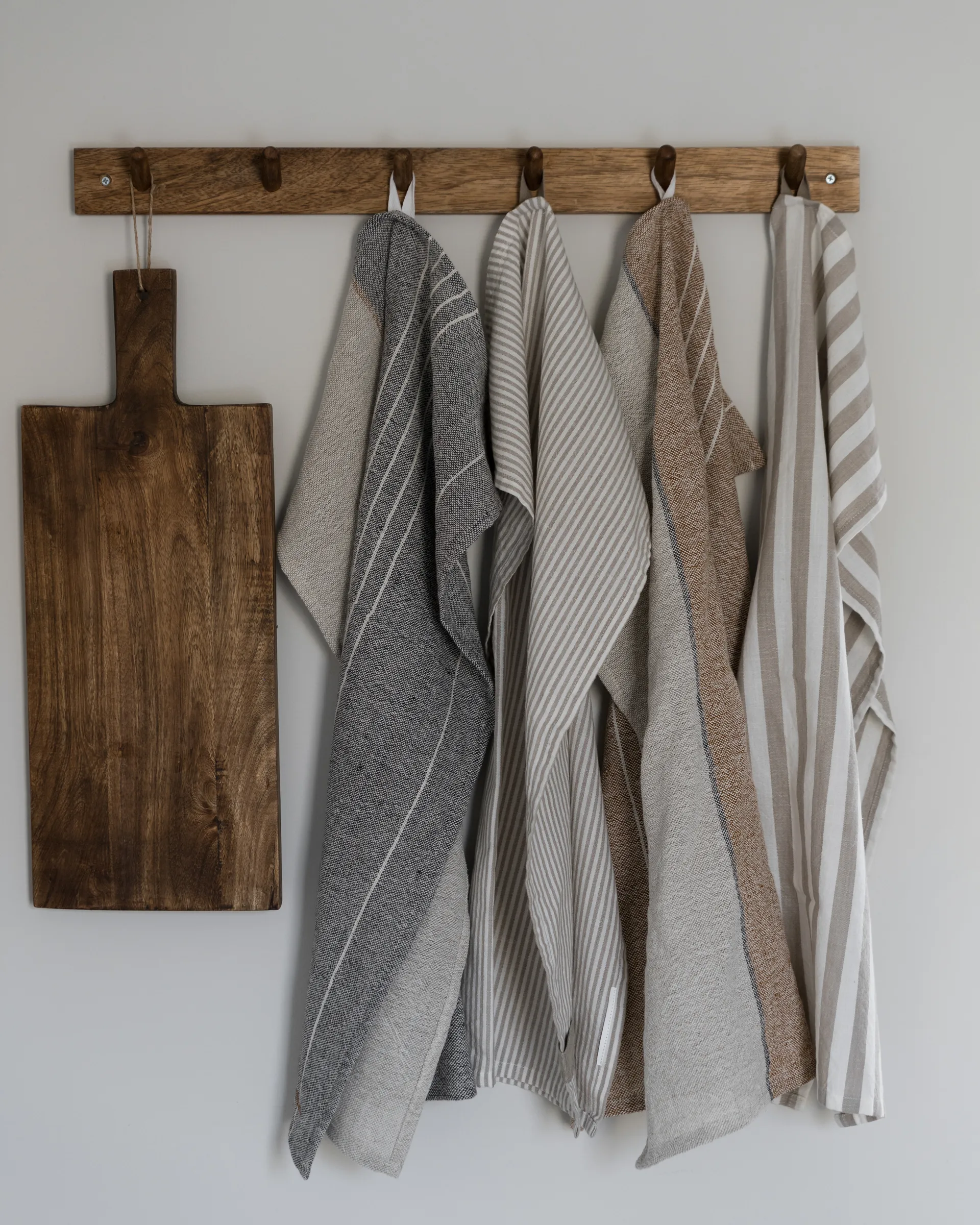 Ernst Küchenhandtuch Halbleinen 47x70 cm, Karamell-natur ERNST