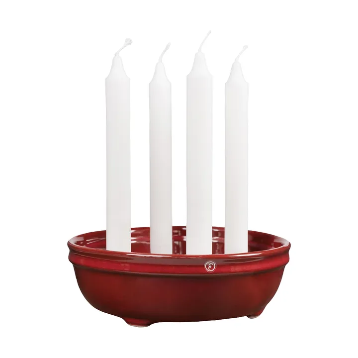 Ernst Lichtschale 4 Kerzen - Rot - ERNST