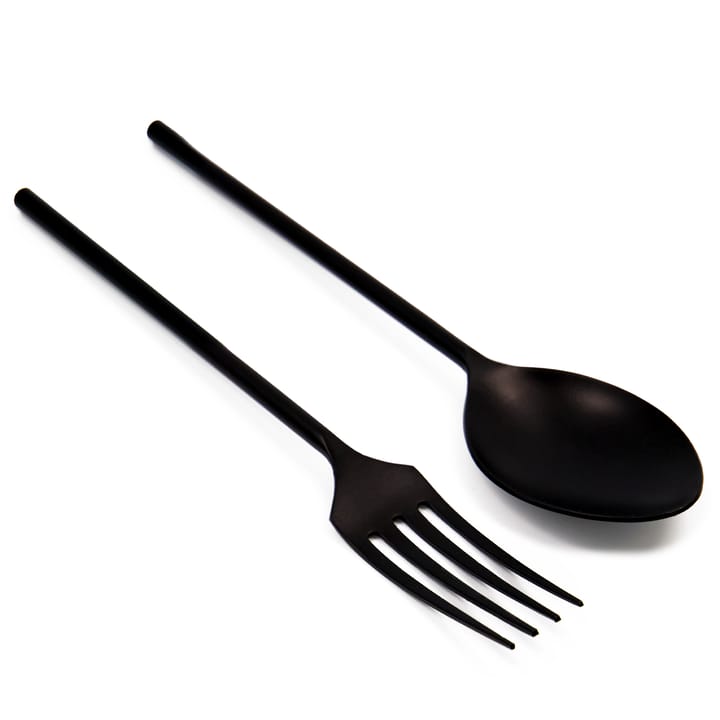 Ernst Salatbesteck Metall - Schwarz - ERNST