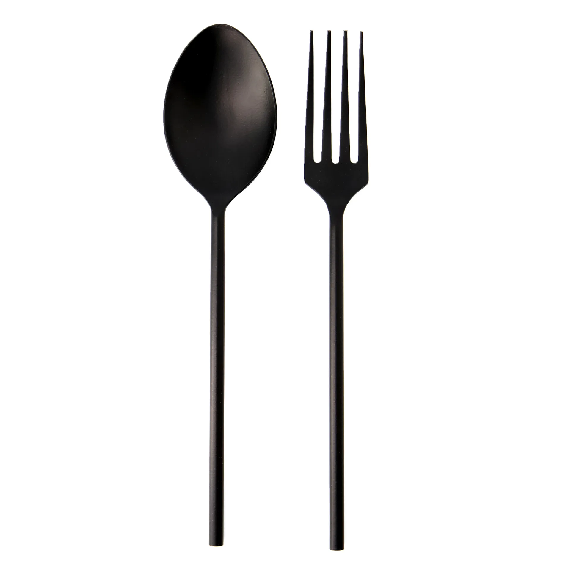 Ernst Salatbesteck Metall, Schwarz ERNST