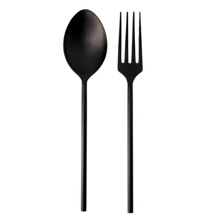 Ernst Salatbesteck Metall, Schwarz ERNST