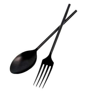 Ernst Salatbesteck Metall - Schwarz - ERNST