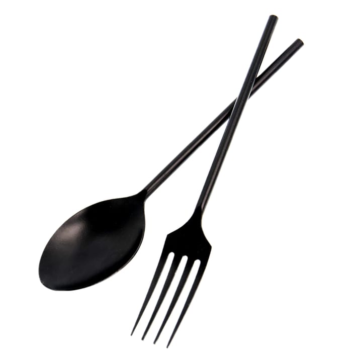 Ernst Salatbesteck Metall, Schwarz ERNST