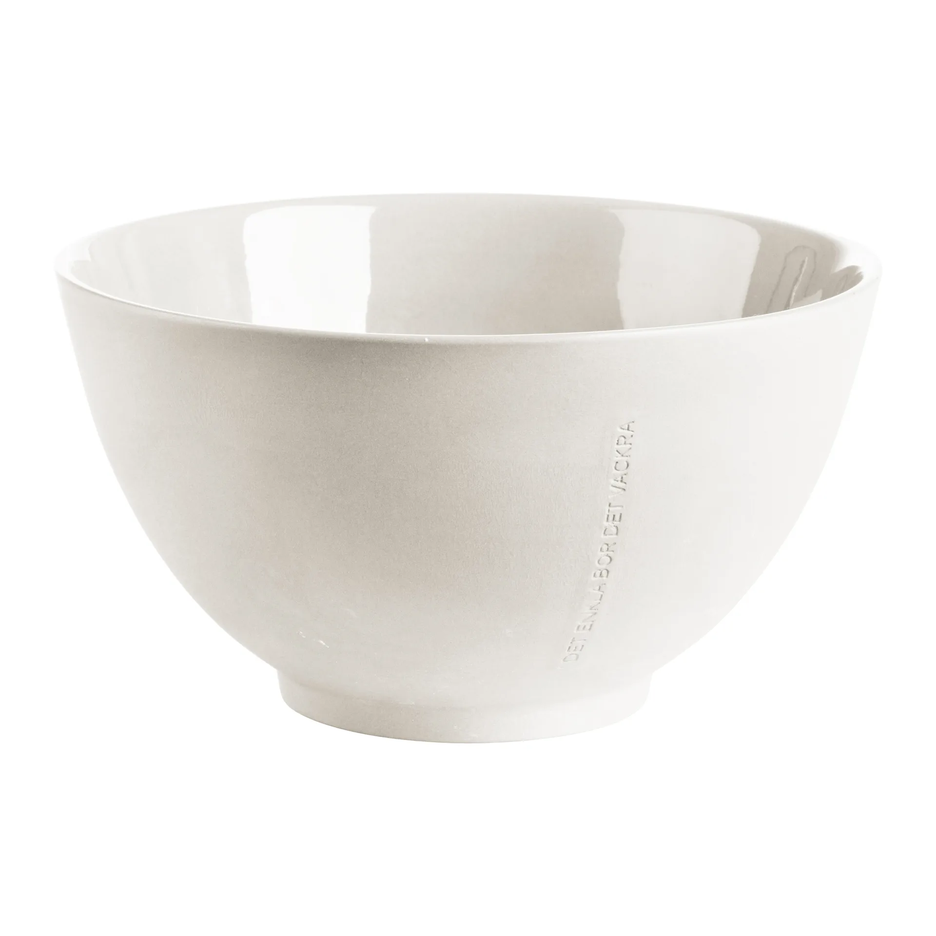 Ernst Schale mit Zitat Ø22cm, Weiß ERNST
