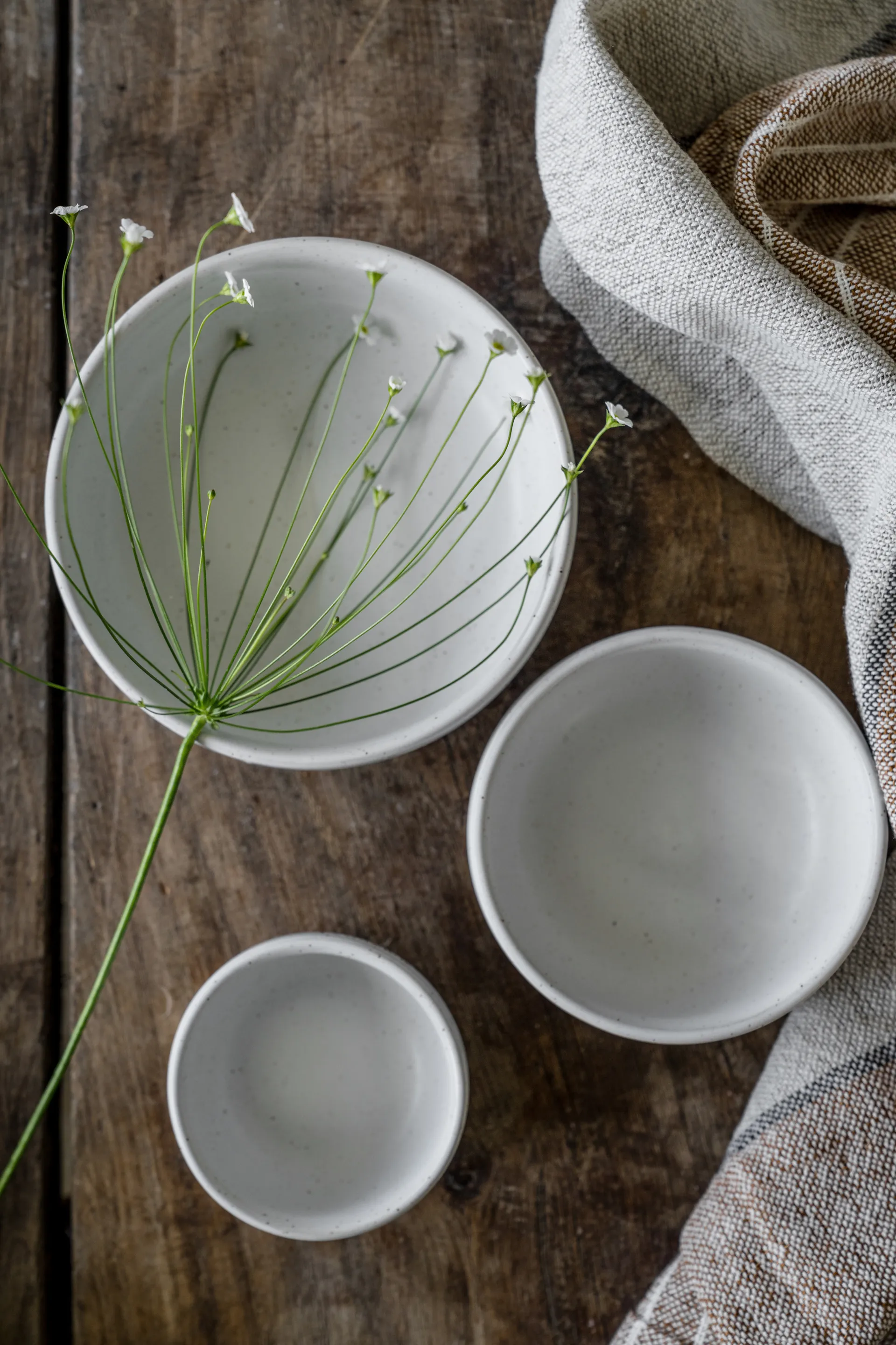 Ernst Schüssel, Weiß-natur Boden, Ø8 cm ERNST