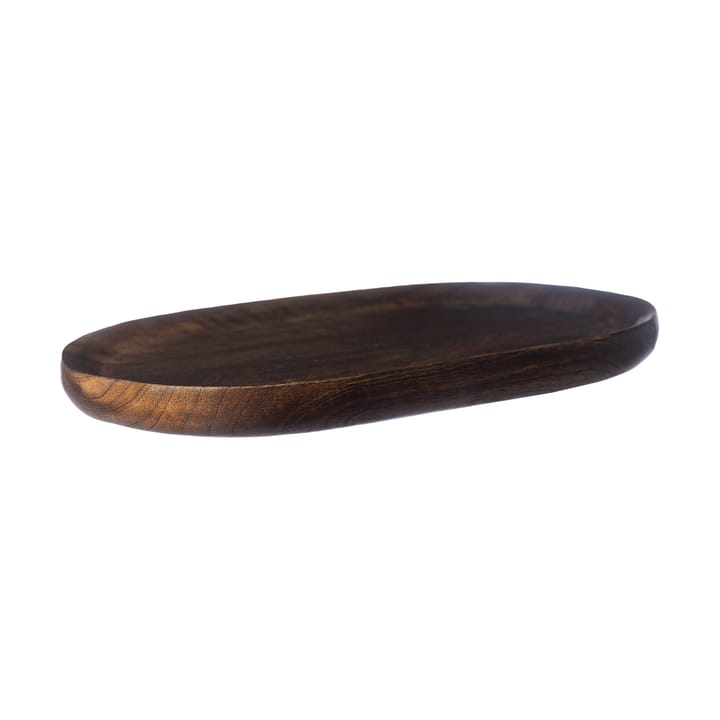 Ernst Serviertablett oval 17x28 cm - Dunkelbraun - ERNST