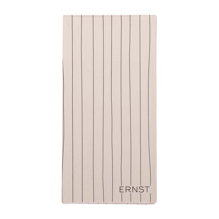 Ernst Serviette gestreift 10 x 20cm 20er Pack, Natur-schwarz ERNST