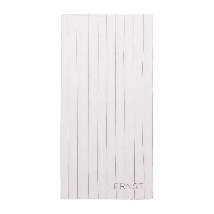 Ernst Serviette gestreift 10 x 20cm 20er Pack - Weiß-grau - ERNST