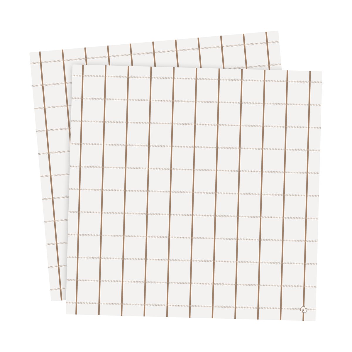 ERNST Ernst Serviette kariert 33x33 cm 20er-Pack Kola-Kola