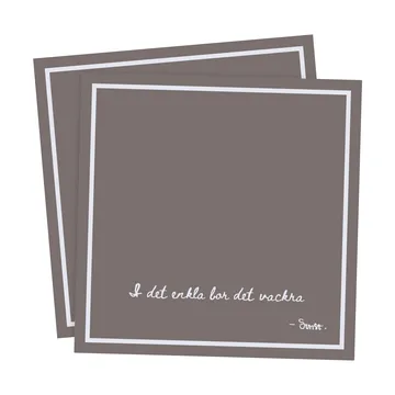 Ernst Serviette mit Zitat I det enkla 20er Pack - Maulwurf - ERNST