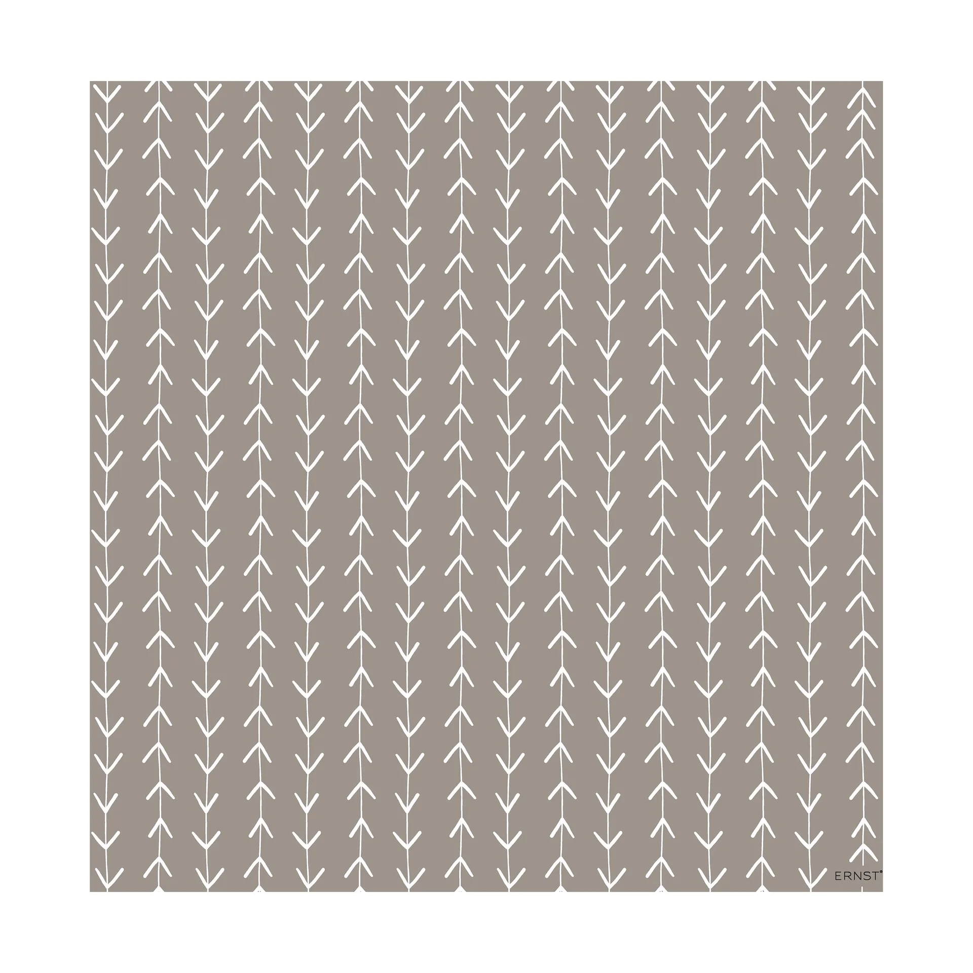 Ernst Serviette Rebe 33x33 cm 20er Pack, Grau-Weiß ERNST
