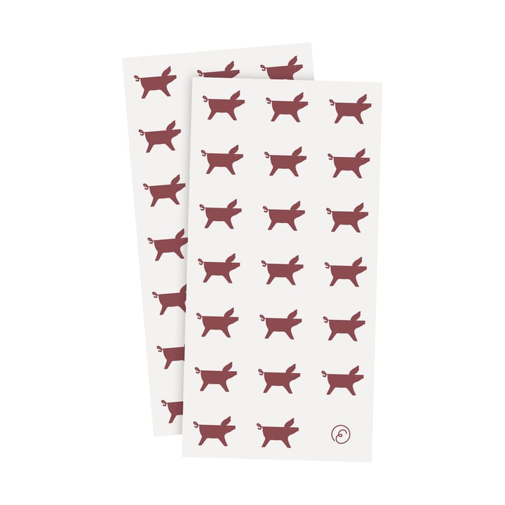 Ernst Serviette Weihnachtschwein 10x20 cm 20er-Pack - Weiß-rot - ERNST