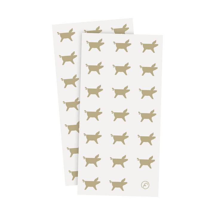 Ernst Serviette Weihnachtschwein 10x20 cm 20er-Pack - Weiss-beige - ERNST