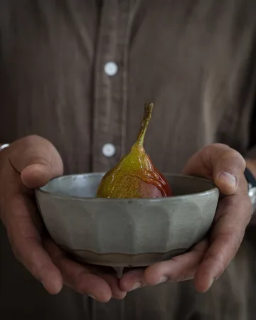 Ernst Steingutschüssel - Grau-Natur, Ø16 cm - ERNST