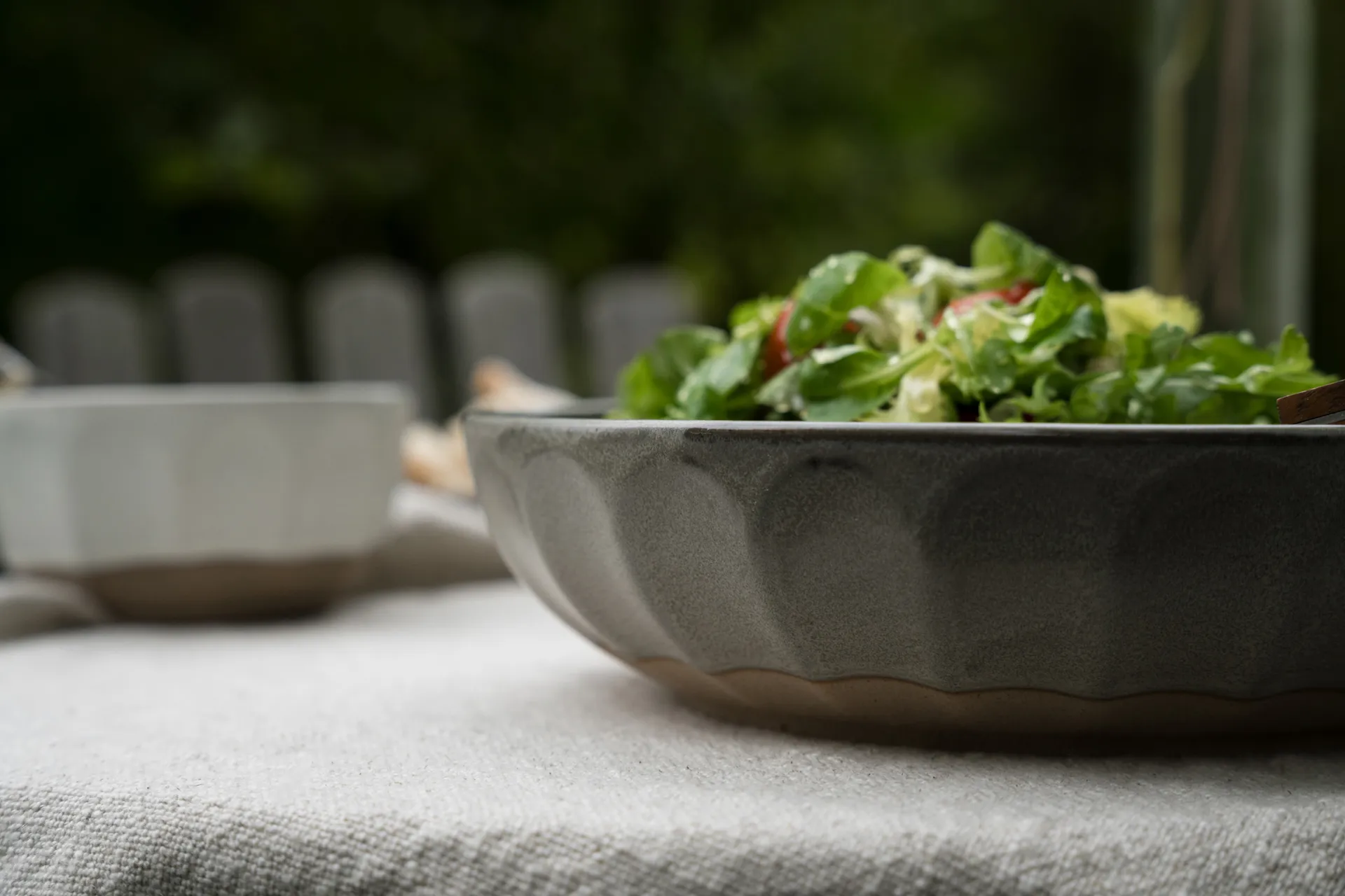 Ernst Steingutschüssel, Grau-Natur, Ø24 cm ERNST