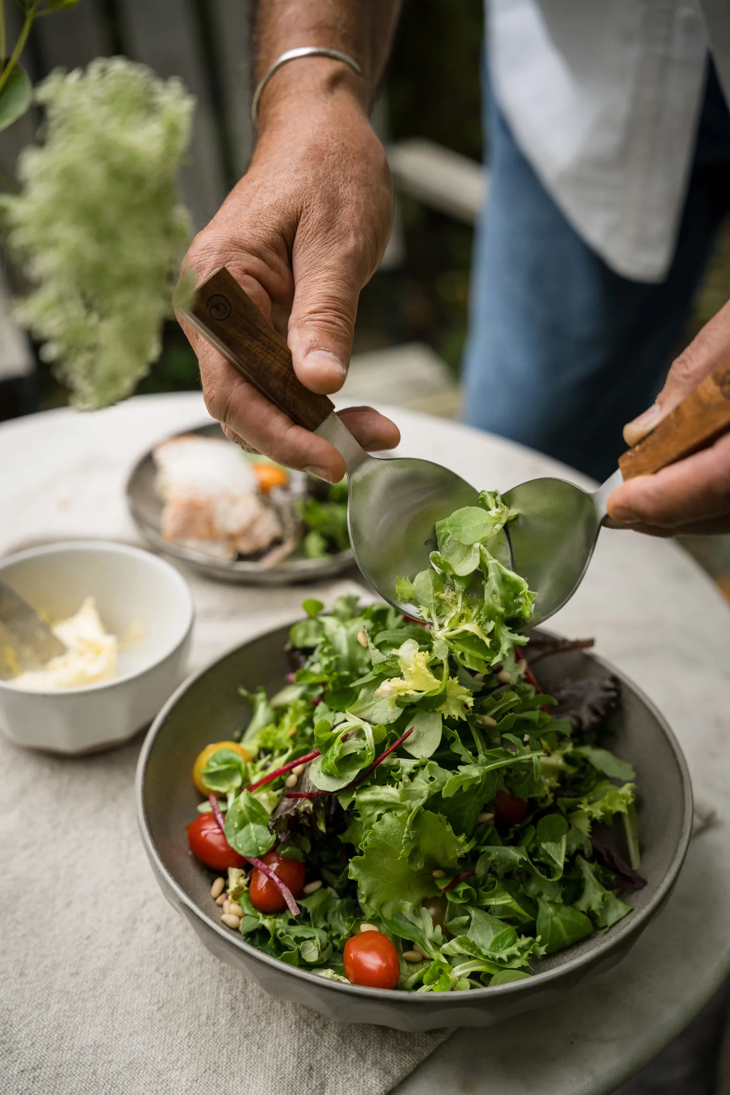 Ernst Steingutschüssel, Grau-Natur, Ø24 cm ERNST