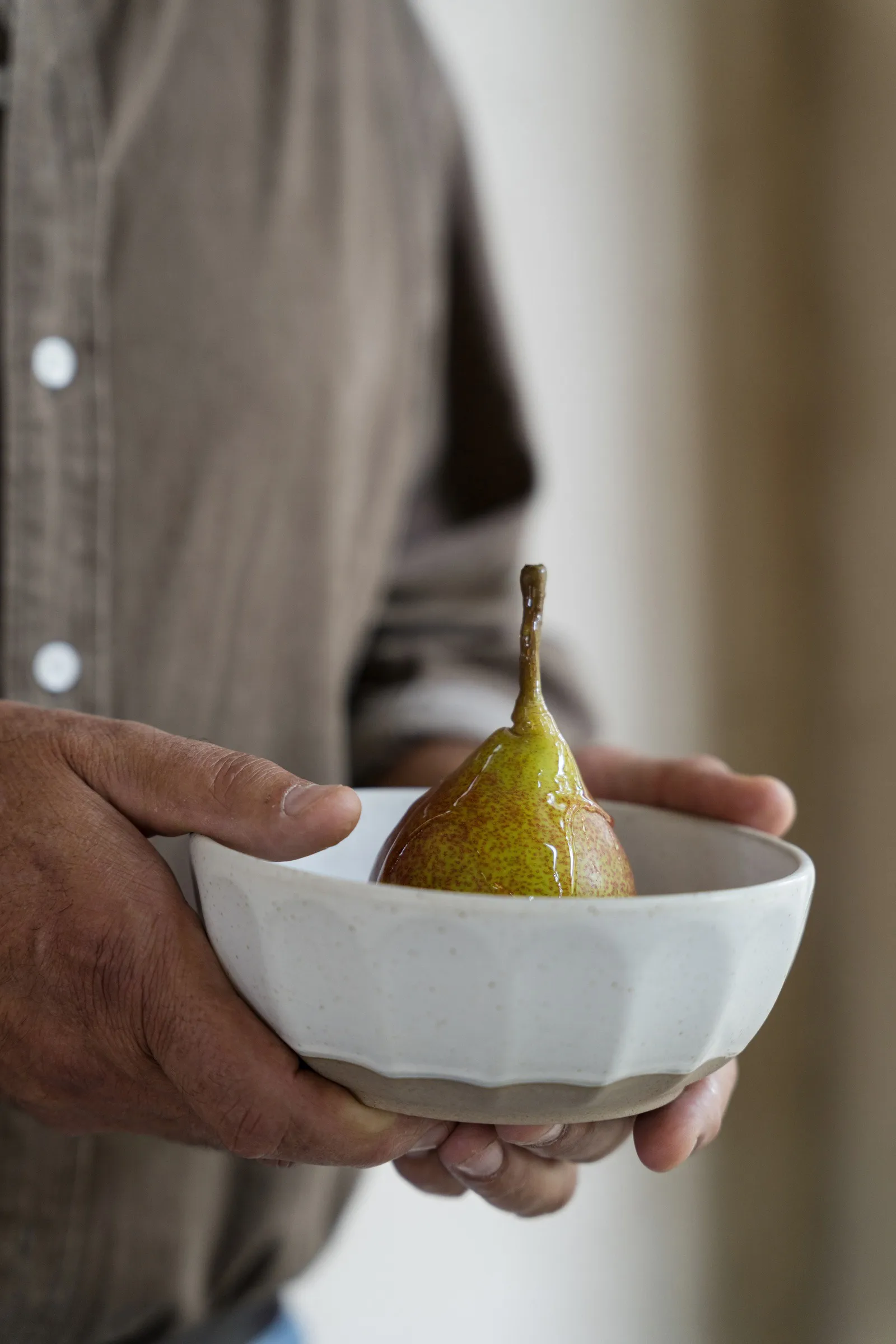 Ernst Steingutschüssel, Weiß-natur, Ø16 cm ERNST