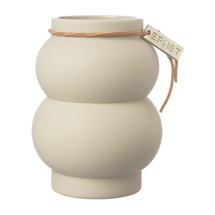 Ernst Steingutvase gewölbt 10cm - Beige - ERNST