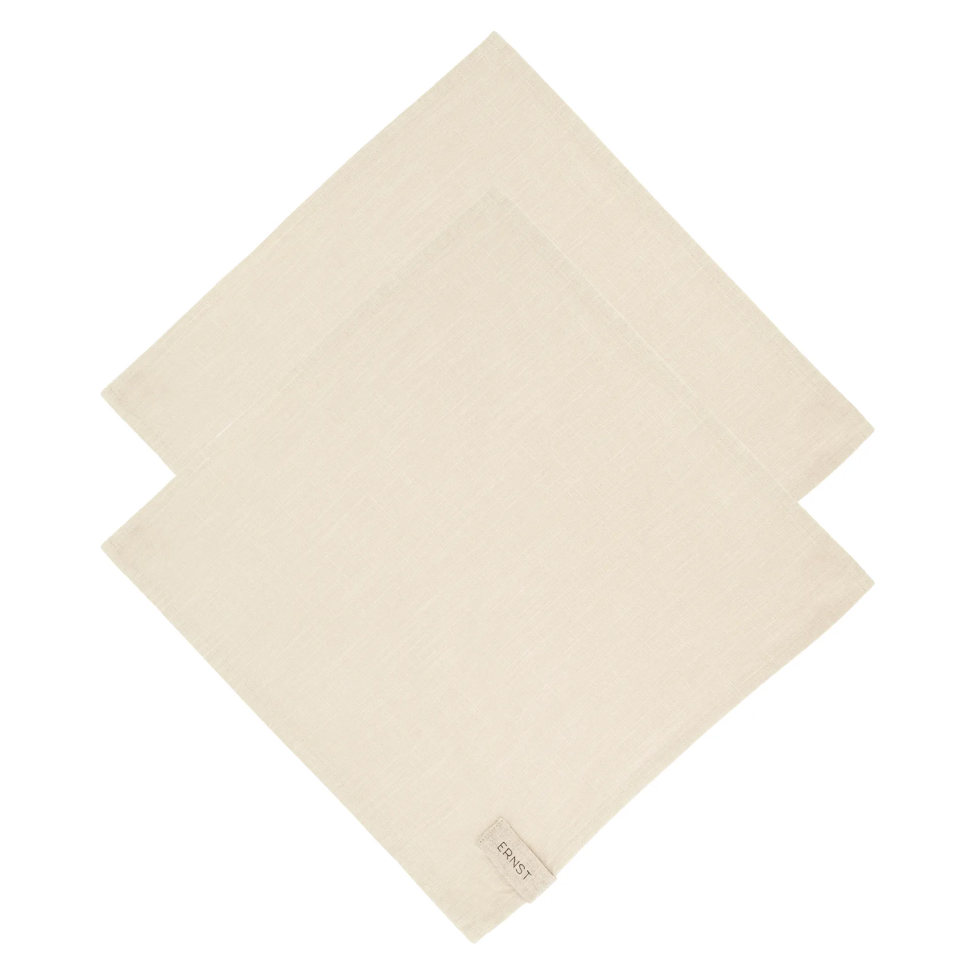 Ernst Stoffserviette Baumwolle 2er Pack, Beige ERNST