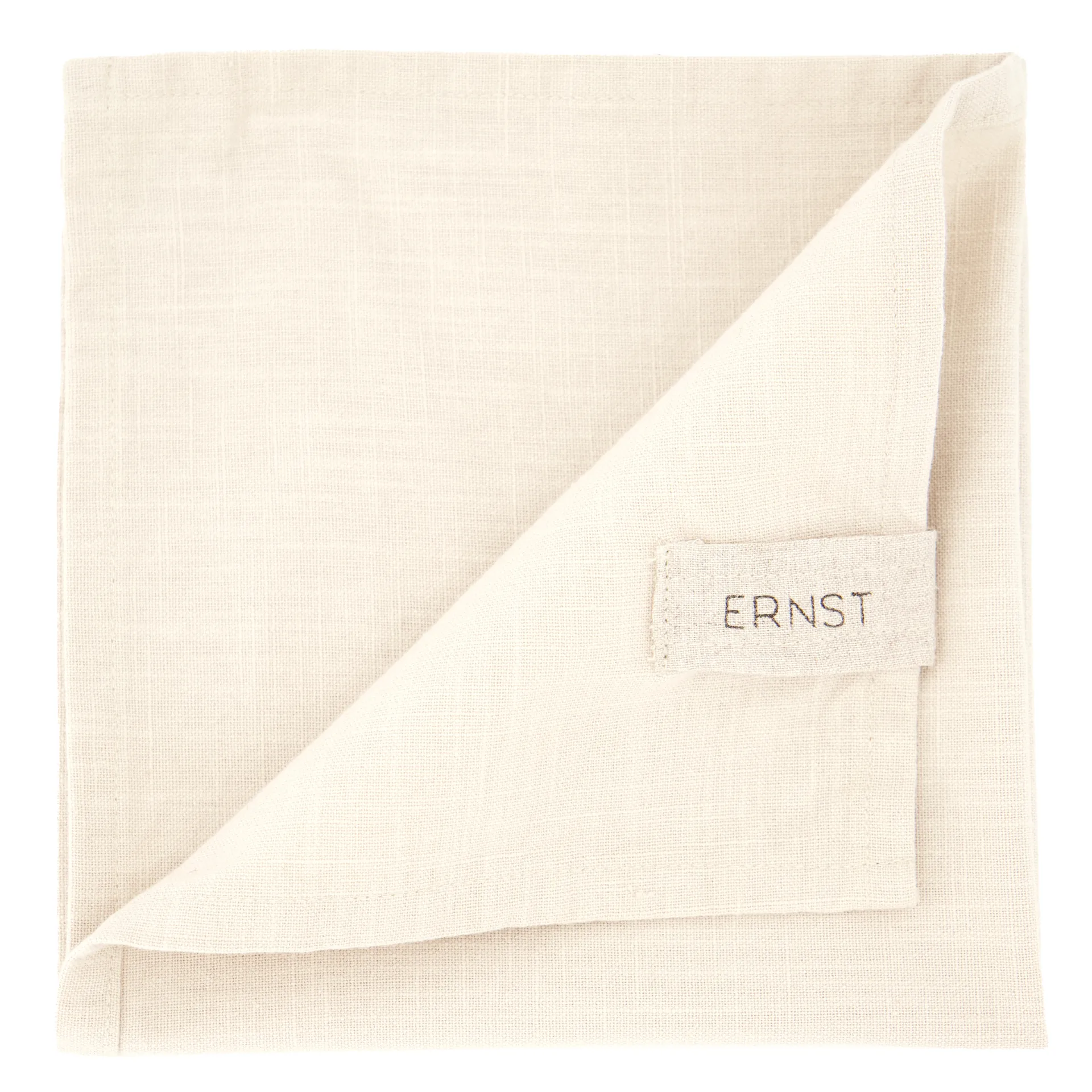 Ernst Stoffserviette Baumwolle 2er Pack, Beige ERNST