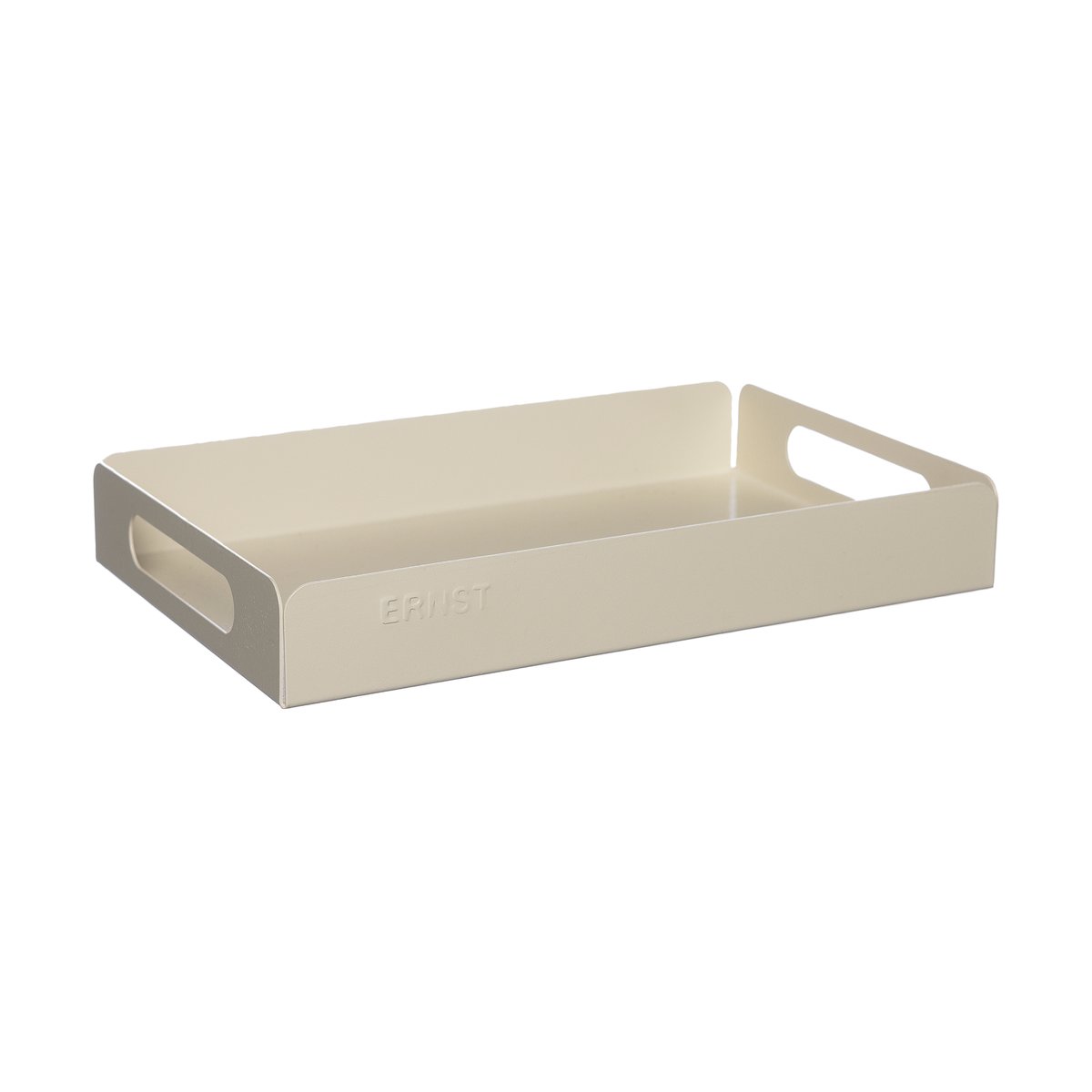 ERNST Ernst Tablett Metall 18x28,5 cm Cremeweiß