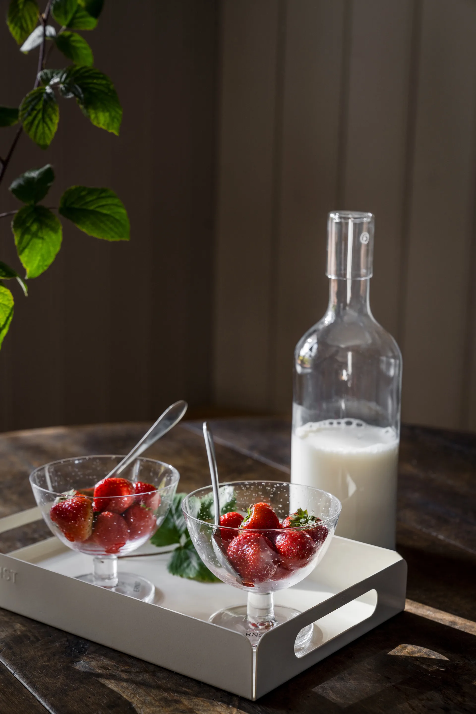 Ernst Tablett Metall 18x28,5 cm, Cremeweiß ERNST