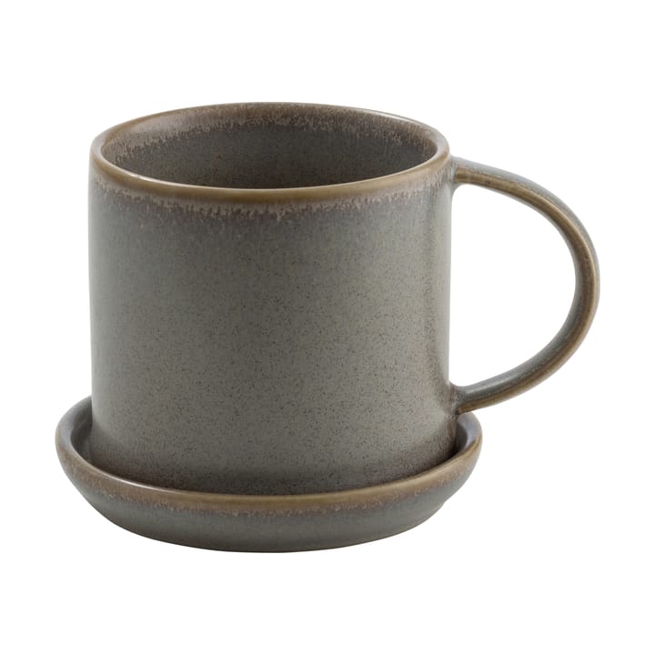 Ernst Tasse mit Untertasse 7cm - Grau - ERNST